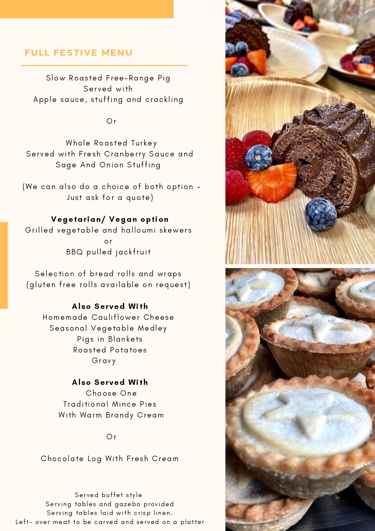 Festive Menu